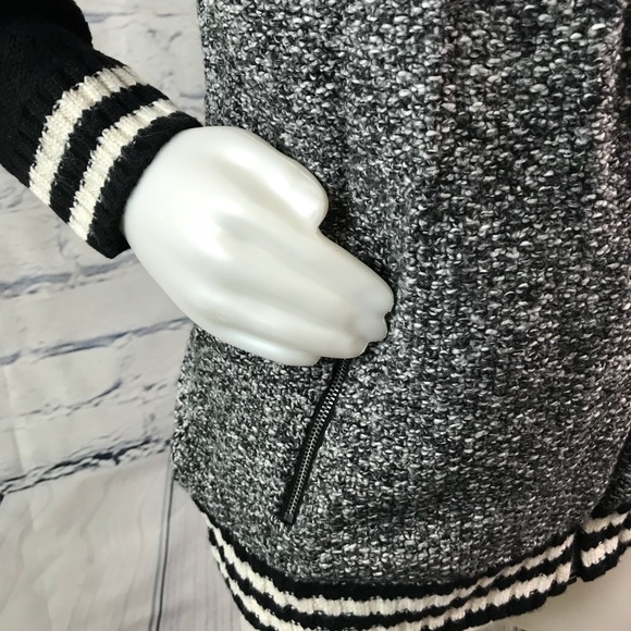 American Eagle Bomber Sweater Jacket A250 - Picture 7 of 8