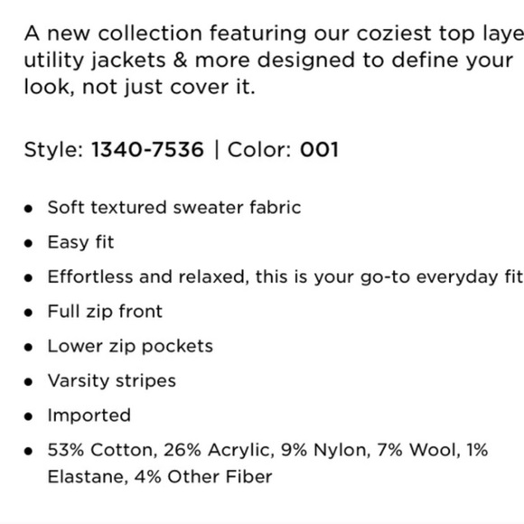 American Eagle Bomber Sweater Jacket A250 - Picture 5 of 8