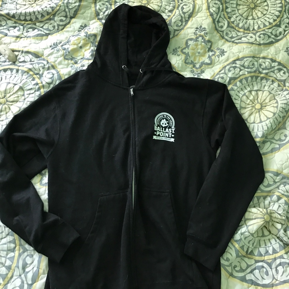 Ballast point brewery zip up hoodie
