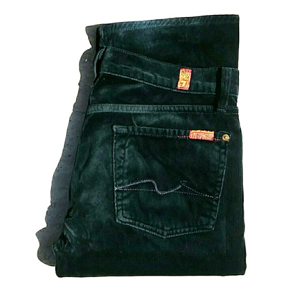 7 For All Mankind Denim - 7 FOR ALL MANKIND Black Velvet Jeans! Size 27