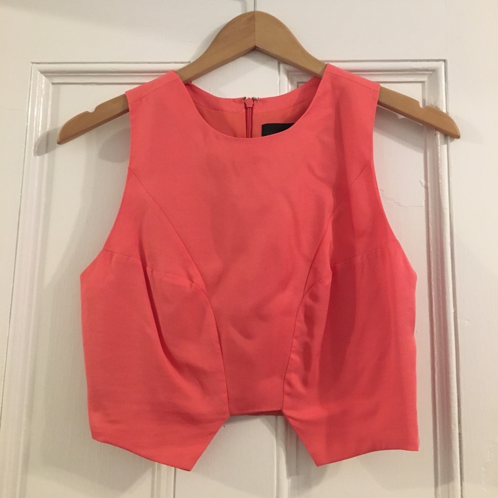 Coral Crop Top