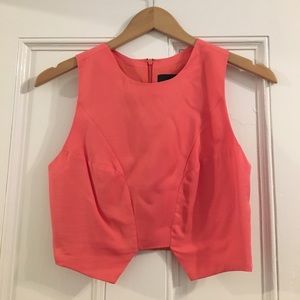 Coral Crop Top
