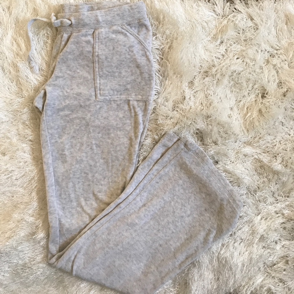 Fuzzy grey tracksuit pants