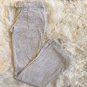Fuzzy grey tracksuit pants