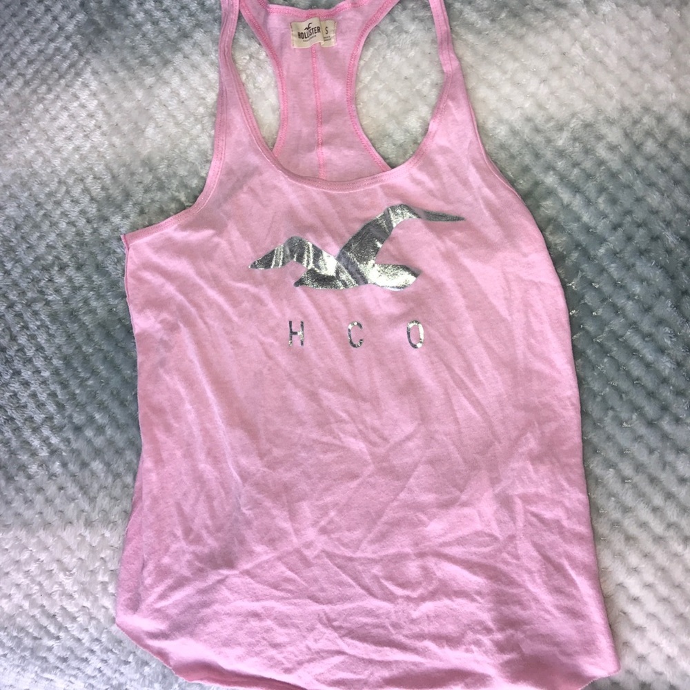 Pink hollister top