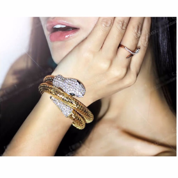 Gold Serpent Bracelet - Picture 2 of 2