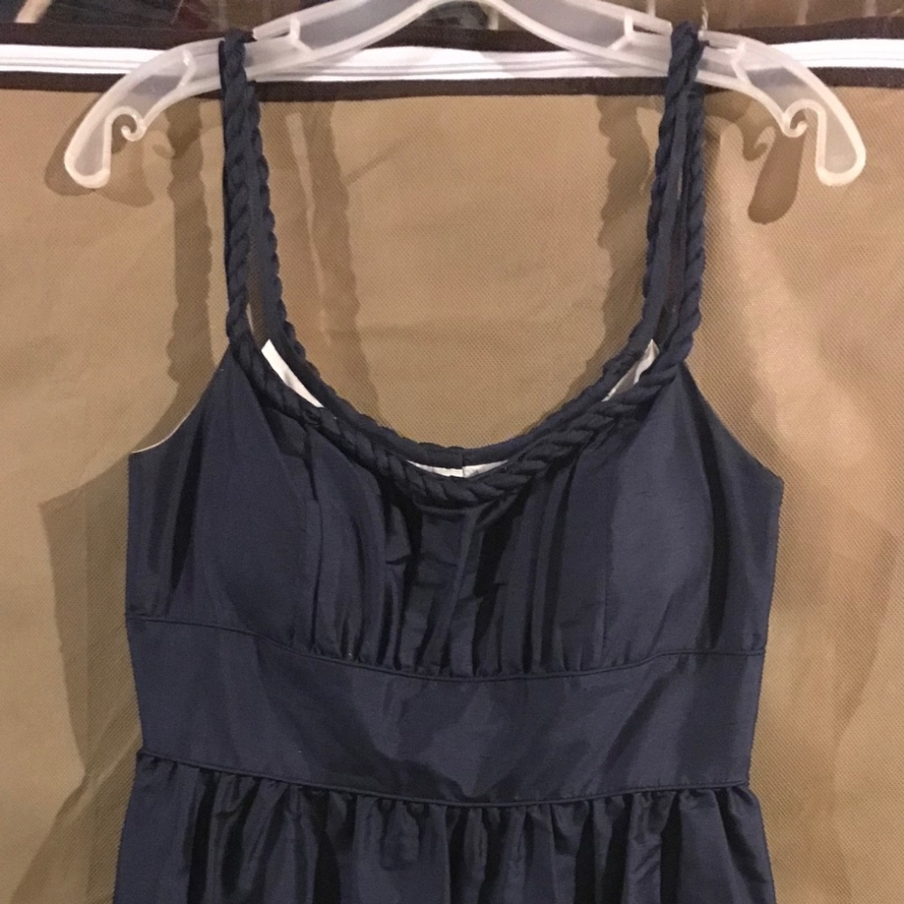 Navy Blue Dress - Robe Straps