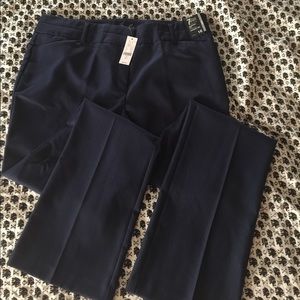 NY & Co. Navy Blue Straight Leg Dress Pants