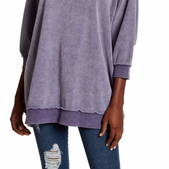 FINAL SALE FREE PEOPLE SWEATSHIRT SWEATER TOP - Picture 4 of 5