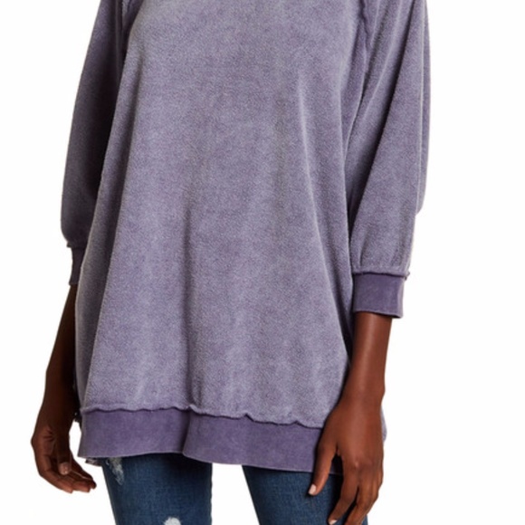 FINAL SALE FREE PEOPLE SWEATSHIRT SWEATER TOP - Picture 3 of 5