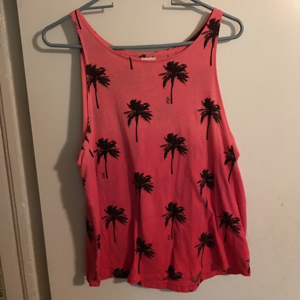 VS Pink Crop Tank Top