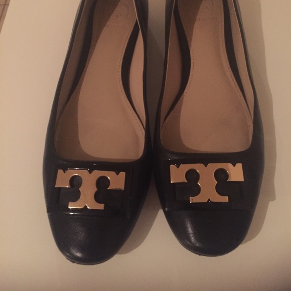 Tory Burch Gigi ballet flats gold and black - Picture 5 of 7