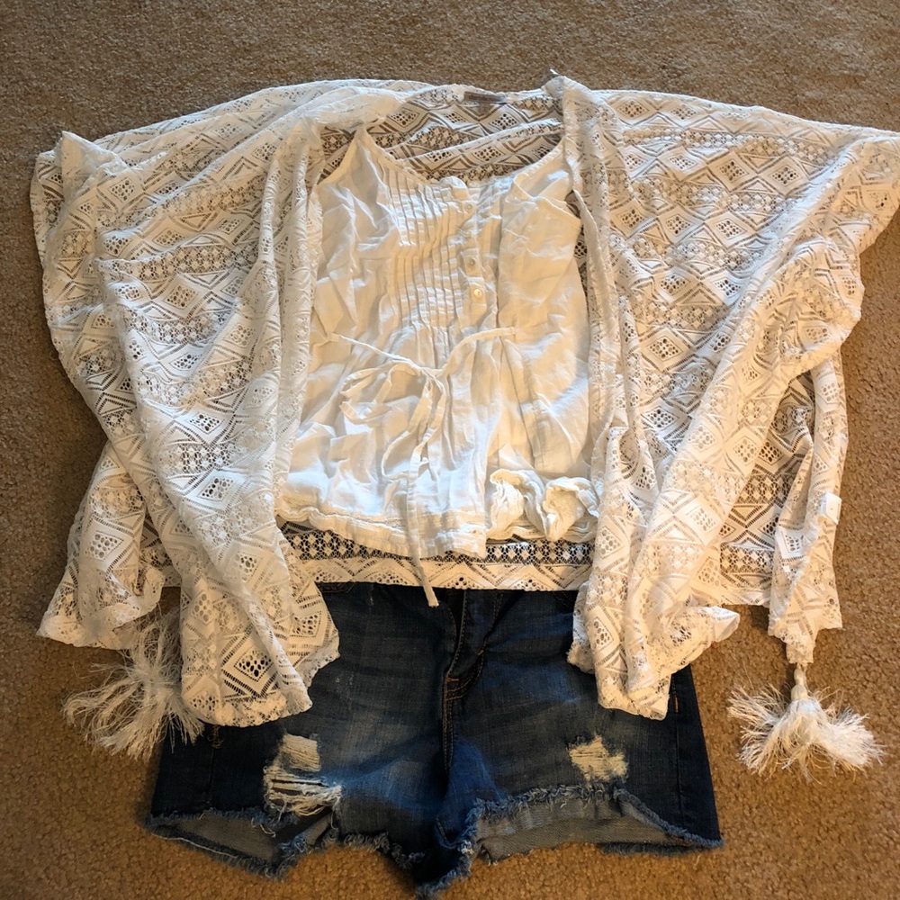 Sleeveless cover up. Great for festivals