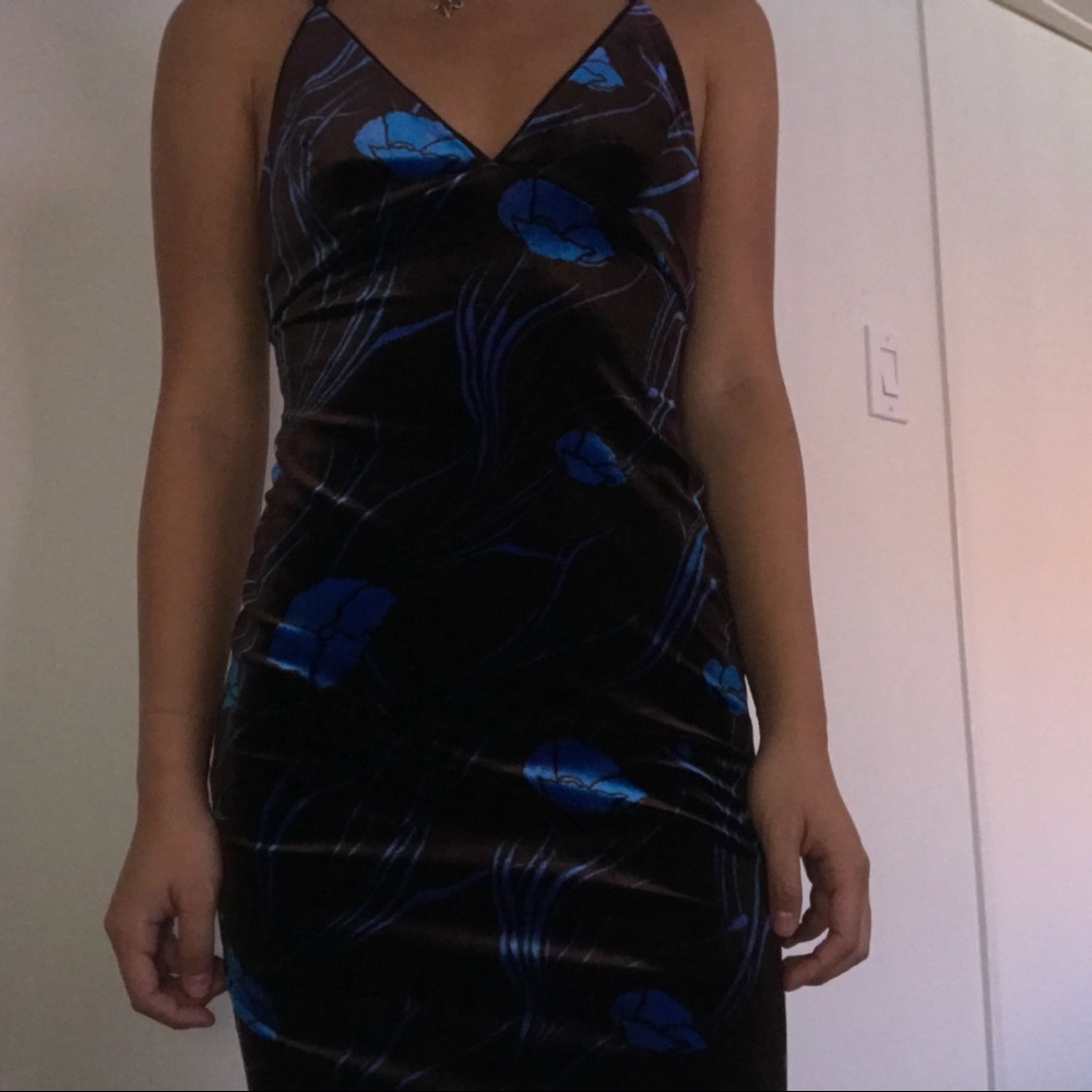 Urban Outfitters Velvet Midi Dress