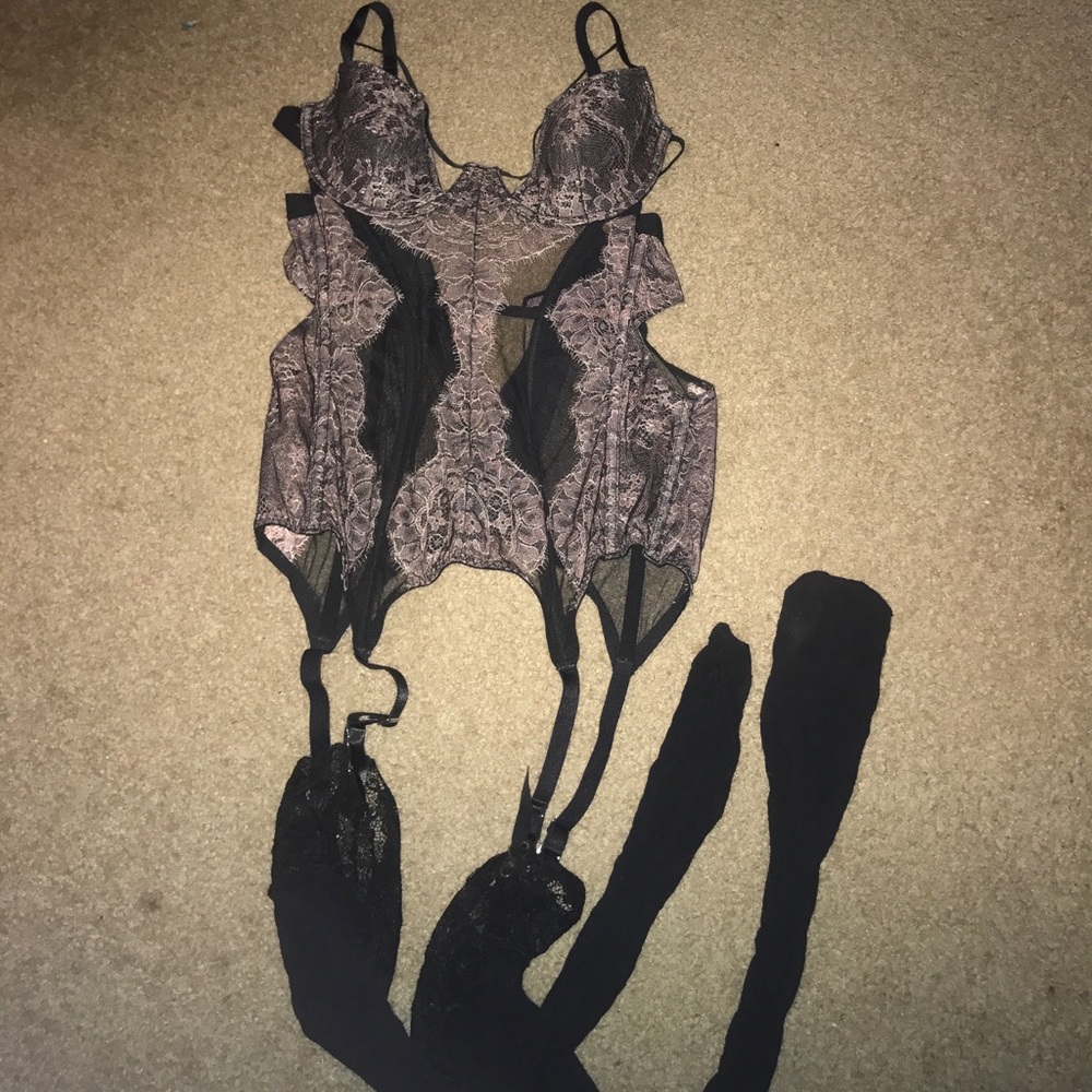 Victoria secret 36C body lace corset lingerie