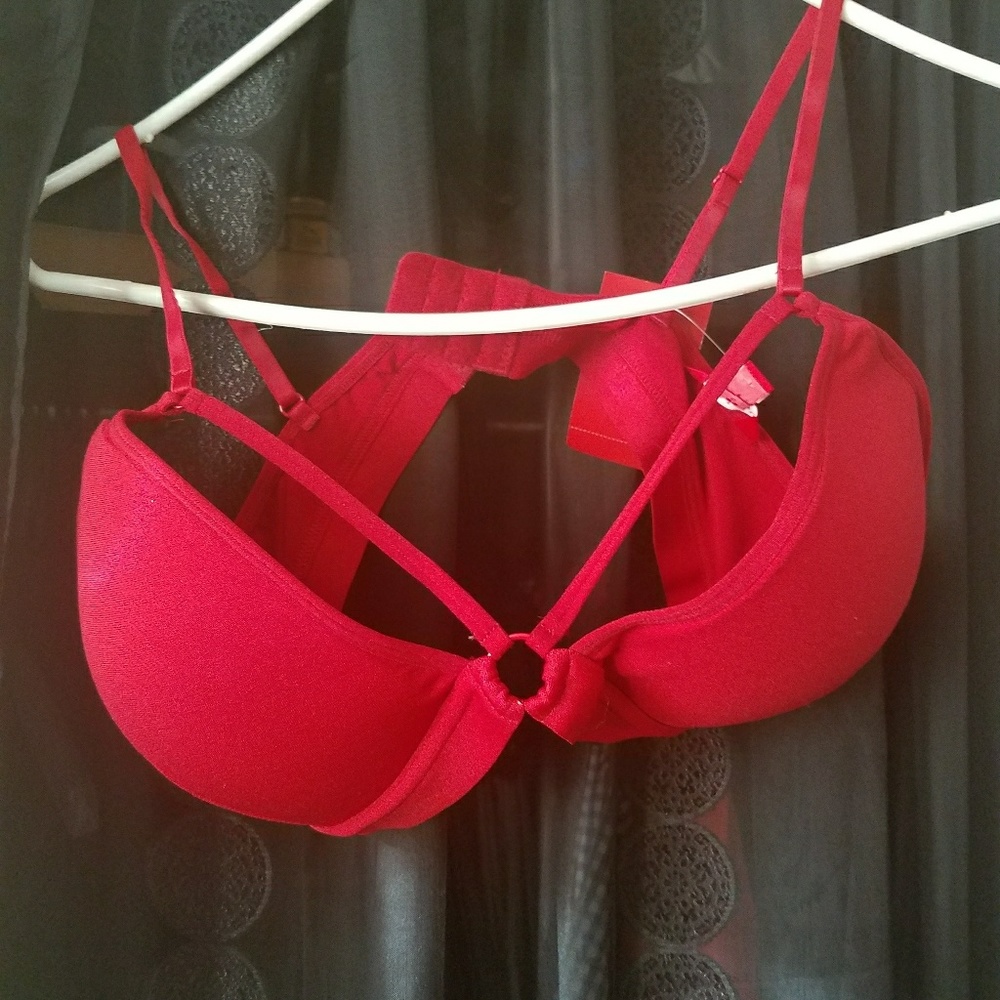Red bralette