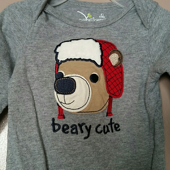 🐻"Beary Cute" Long Sleeve Bodysuit🐻 - Picture 2 of 3