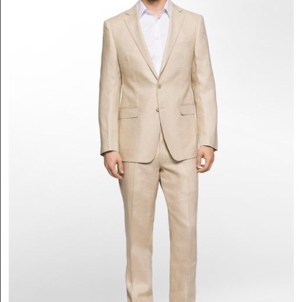 Calvin Klein Slim Linen Suit