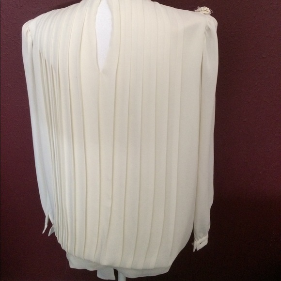 Pearl white Liz Roberts Flare Blouse - Picture 2 of 4