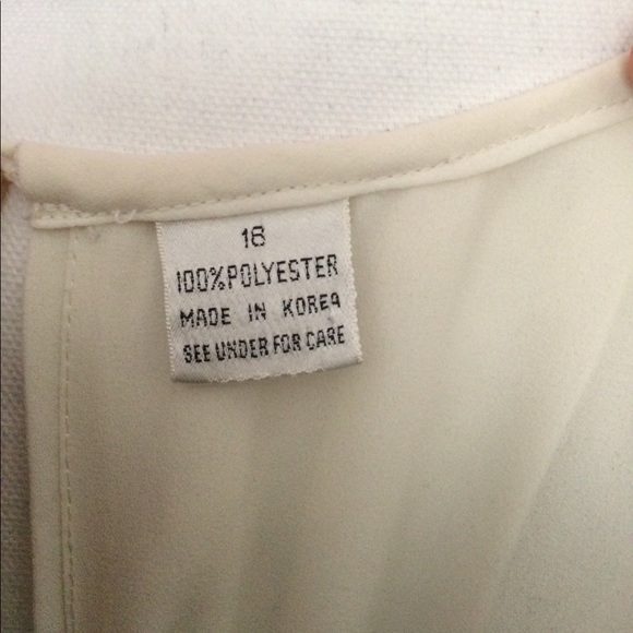 Pearl white Liz Roberts Flare Blouse - Picture 4 of 4