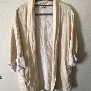 banana colored light weight blazer