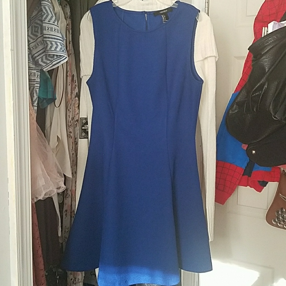 Royal Blue sleeveless dress