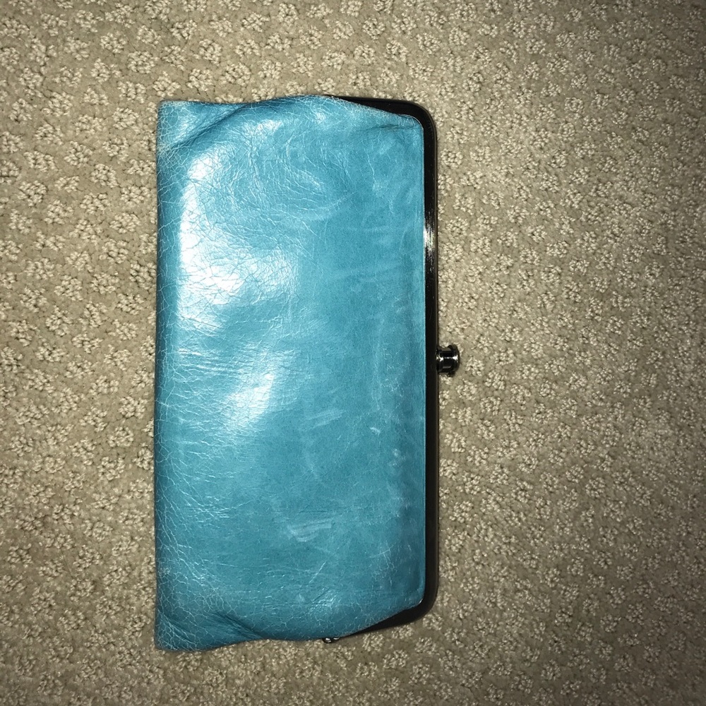 Blue HOBO wallet