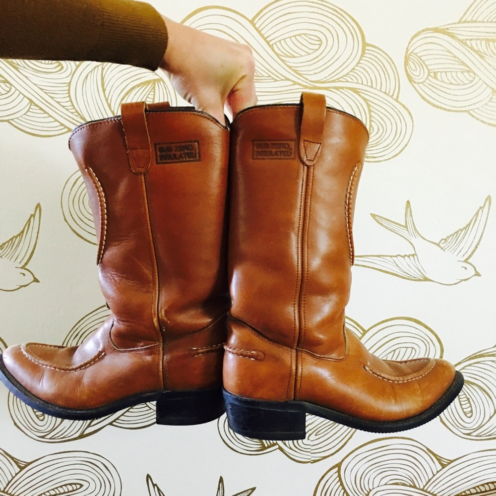Vintage 1980s Double H Cowboy Boots