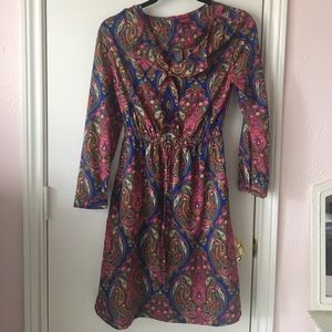 Multicolor paisley dress