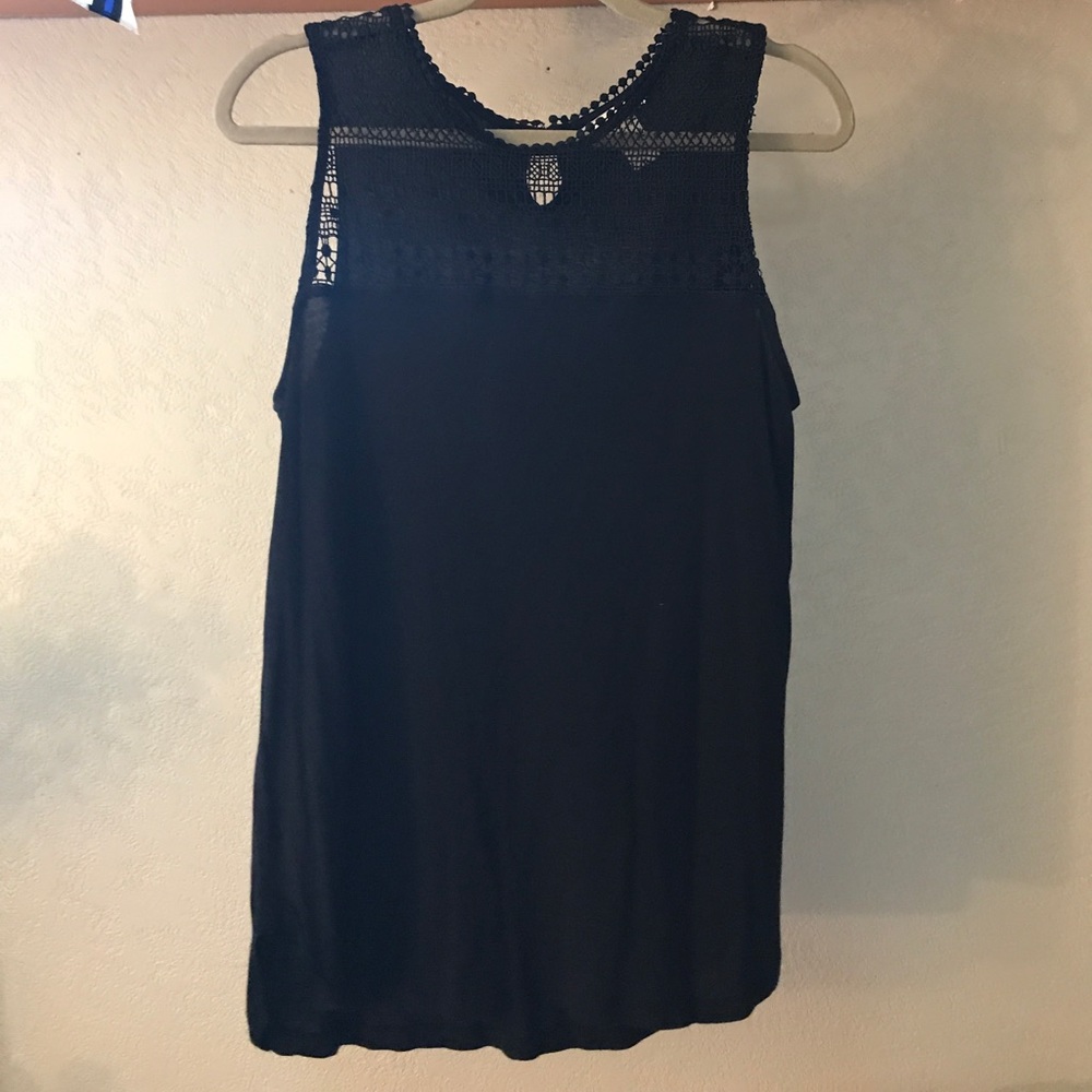 Black tank top