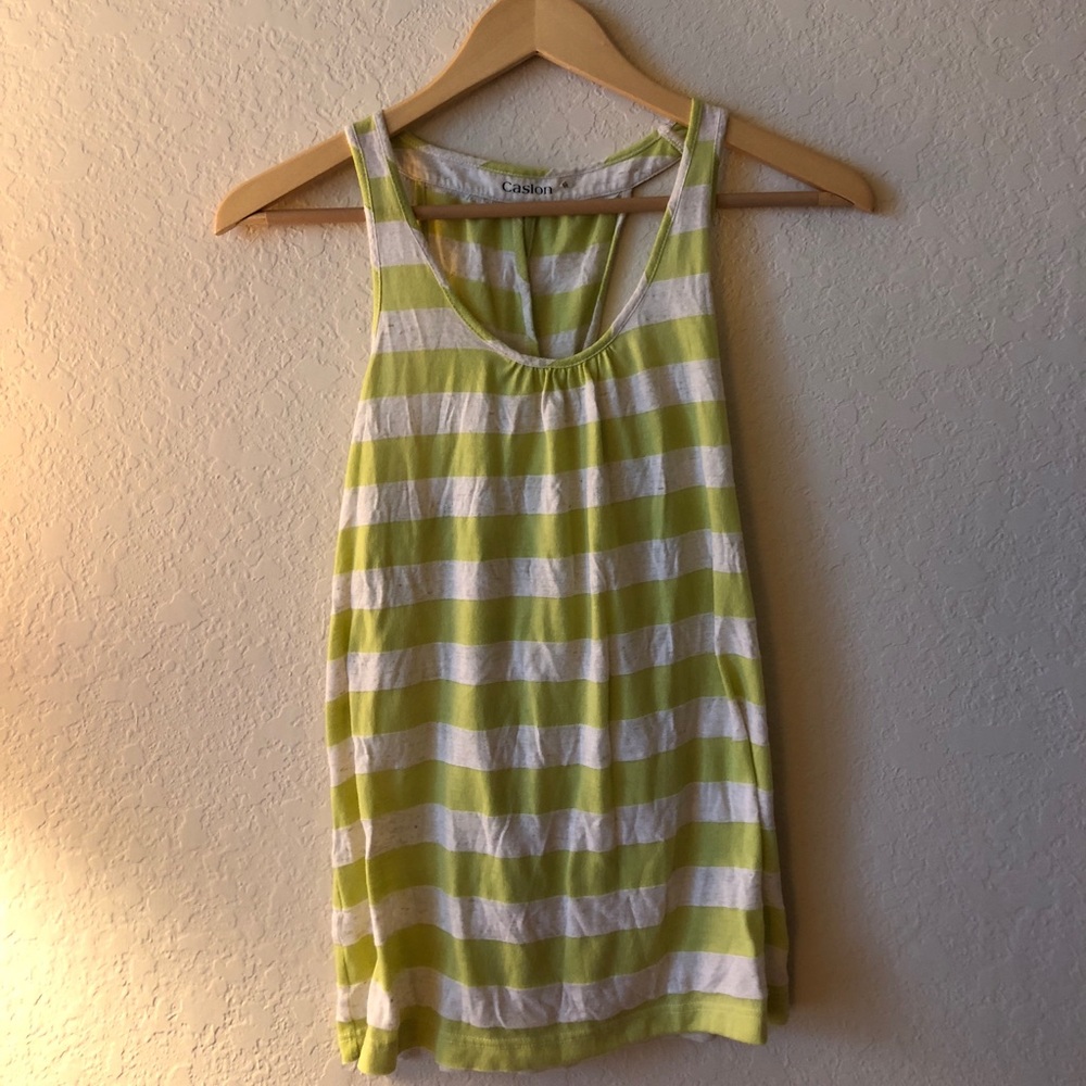 Green striped tank