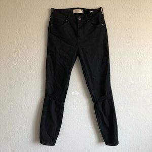 Pacsun Distressed Black Ankle Jeans
