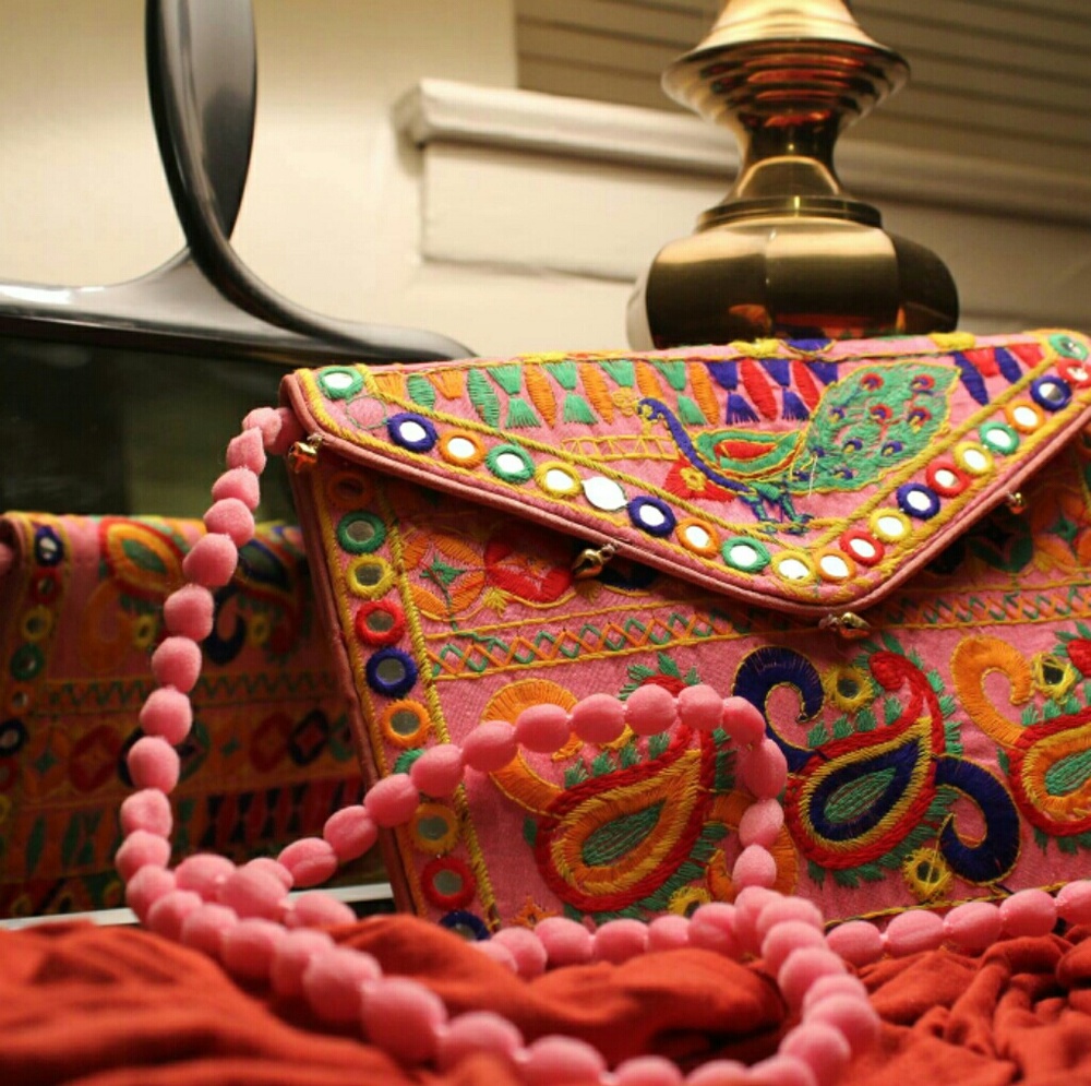 New Banjara Indian Boho Colourful Bag With Strap