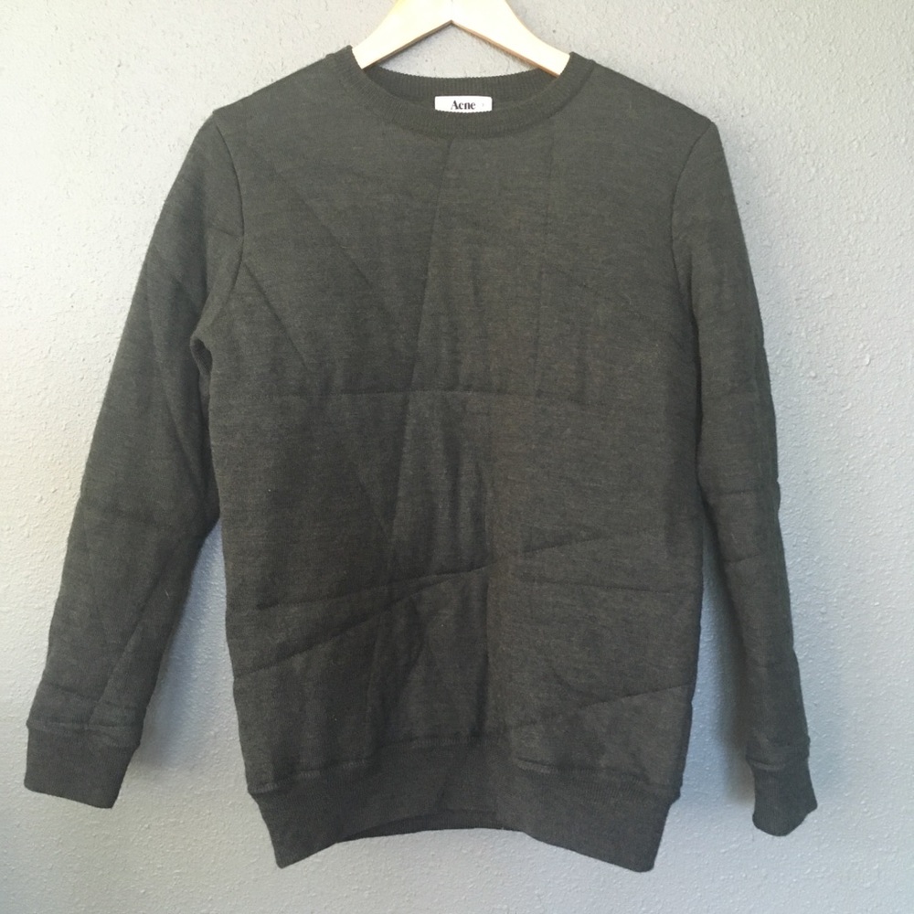 Acne green wool sweater