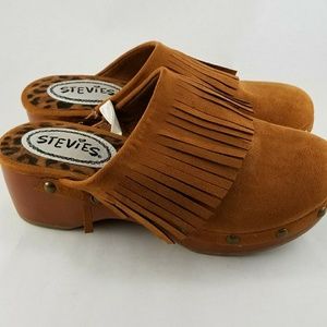 MOVING SALE!   Stevies  Fringed Clogs