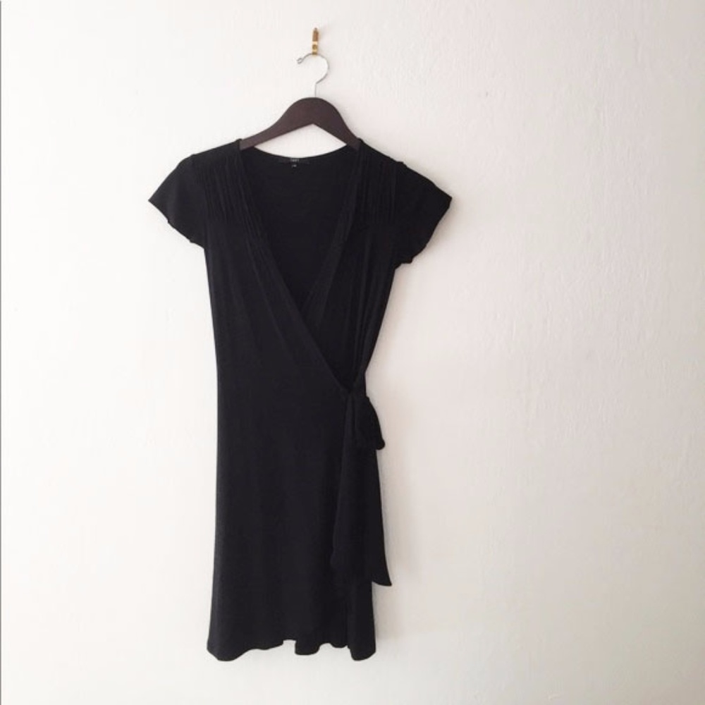 Tart cap sleeve side tie waist dress