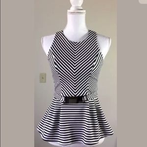 Lipsy London Sleeveless Peplum Top