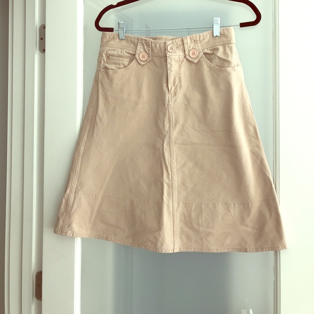 Marc Jacobs khaki a-line skirt