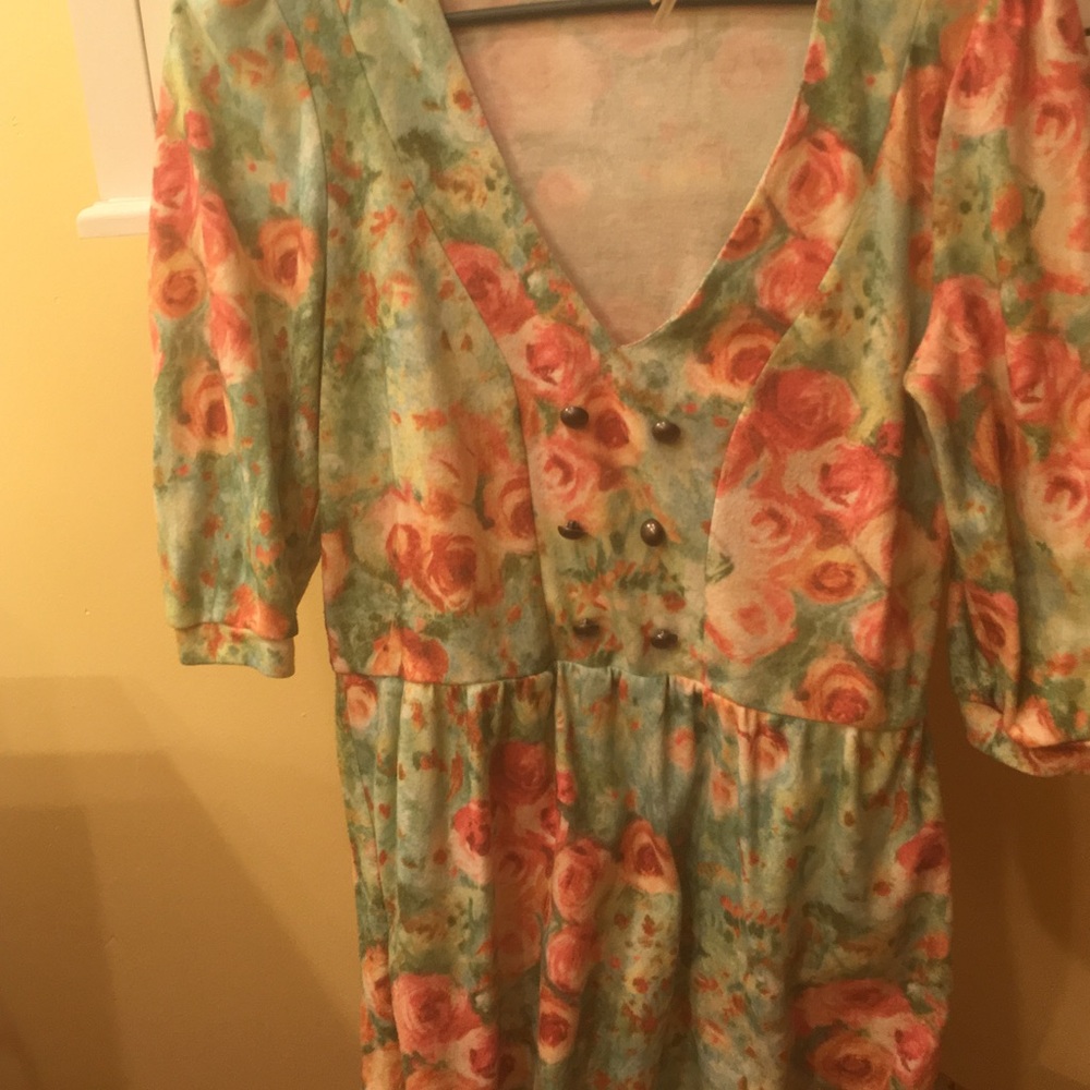 Top.  Lovely soft floral. Anthropologie.