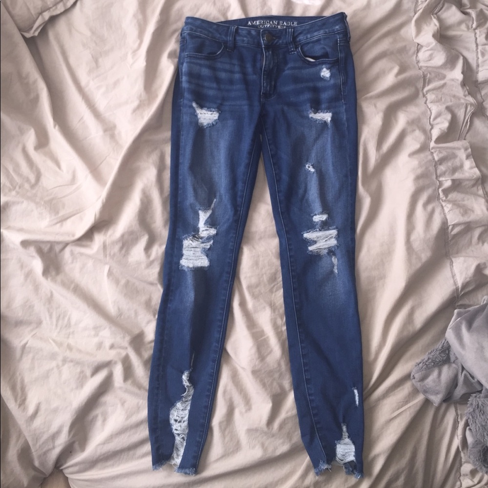 American eagle distressed jegging