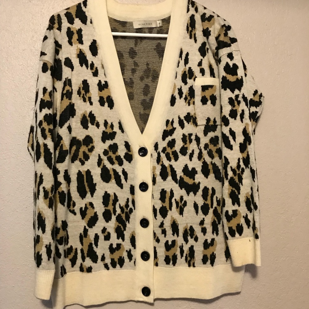 Oversized Leopard Cardigan