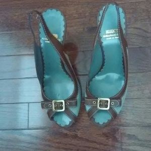 Leather sling backs Leather sling backs