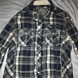 Buckle button up long sleeve.