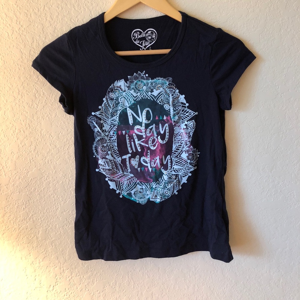 Navy graphic shirt