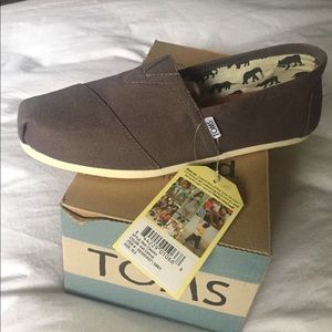 Toms Classics - Men's size 10.5 Ash Canvas
