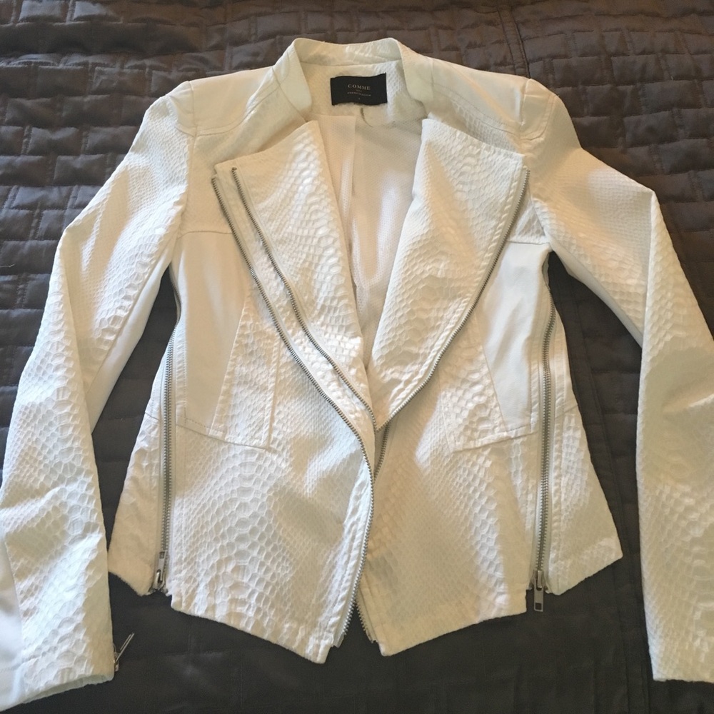 Comme Alligator inspired zipper jacket