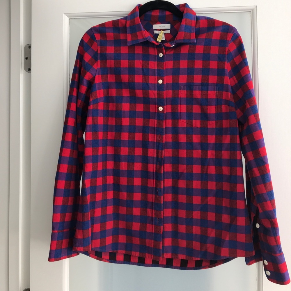 J. Crew plait flannel shirt