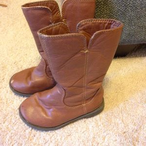 Little boys brown boots
