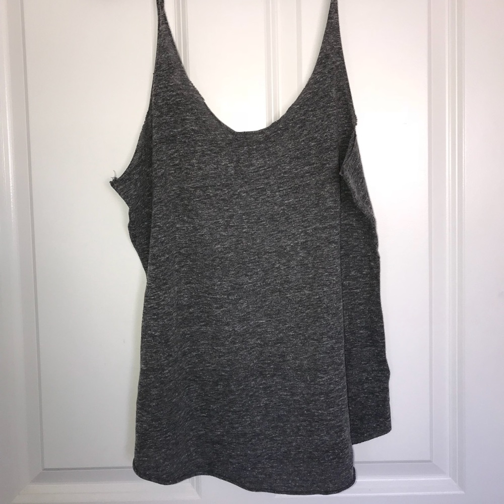 Gray loose tank