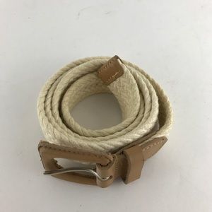NWOT Woven & Leather Belt